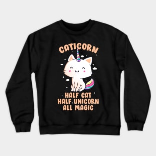 Caticorn Funny Cute Gift Crewneck Sweatshirt